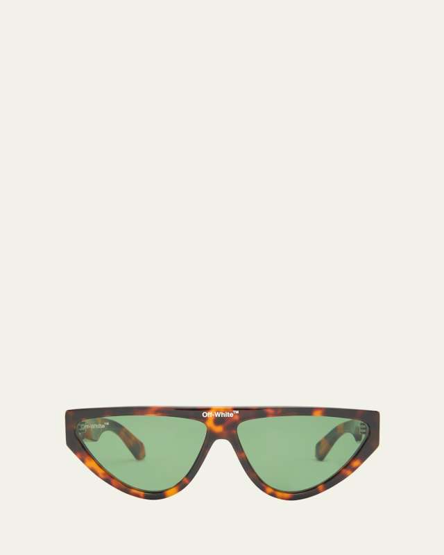 Gustav Logo-Bridge Acetate Cat-Eye Sunglasses